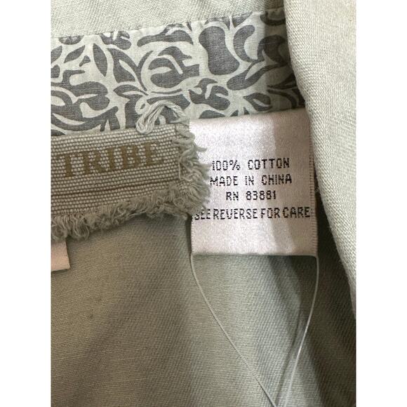 Urban Tribe Floral Embroidered Utility Jacket Green Size Small NWT - Picture 9 of 11